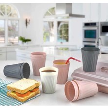 MidasTech 6'lı Plastik Bardak Seti - Piknik Bardağı Seti Nemere