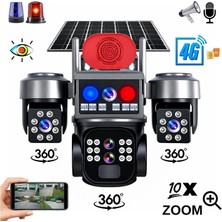 Heiman HM-926X 4G Sim Kartlı 3 Kameralı Güneş Enerjili Bataryalı Güvenlik Kamerası