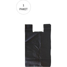 MidasTech Siyah Hışır Atlet Poşet Mini Boy 22X31 cm 1 Paket Takriben 500 Adet Nemere