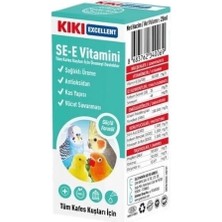Kiki Excellent Sağlıklı Üreme Destekleyici Kuşlar Için Se-E Vitamini Sıvı Damla 25 ml