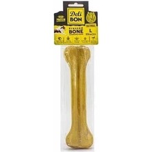 Delibon Deri Press Köpek Kemik Ödülü Medium Naturel 22 cm 1 Adet