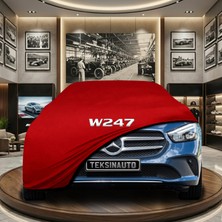 ULTRASHOP Mercedes B Serisi W247 (2019-) Kırmızı Kumaş Oto Branda Araca Özel Penye Araba Brandası Araç Örtüsü