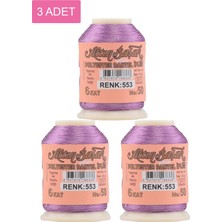 MidasTech 3 Adet Altınbaşak Oya ve Dantel Ipi 20 gr - Royaleks - No: 553 Nemere