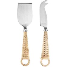 Porland Hena Rattan Peynir Servis Takımı 2parça