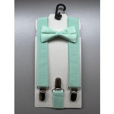 Meriç Bebe Ayarlanabilir Çocuk Pantolon Askısı ve Papyon Takımı