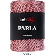 Knitme Parla Soğan Renkli Simli Çanta ve Aksesuar Örgü Ipliği