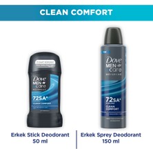 Dove Men +Care Advanced Erkek Deodorant Clean Comfort 150 ml + Clean Comfort Stick 50 ml