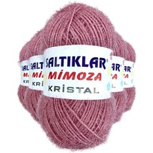 MidasTech 5 Adet Mimoza Kristal Işıltılı Şal Patik Yelek Ipi 28 Nemere