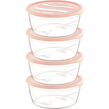 MidasTech Krizma Yuvarlak Saklama Kabı 4 Lü No:1 ROYALEKS-ÇNK2153 Nemere