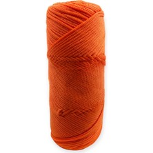 Popüler Sepet Makrome Ipi 3mm Polyester Turuncu Simli