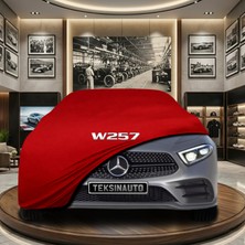ULTRASHOP Mercedes Cls Serisi W257 (2018-) Kırmızı Kumaş Oto Branda Araca Özel Penye Araba Brandası Araç Örtüsü