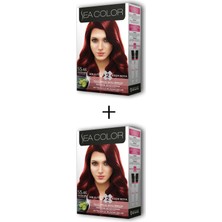 MidasTech 2x2 Tüp Krem Saç Boyası Seti Amazon Kızılı No:55.46 Nemere