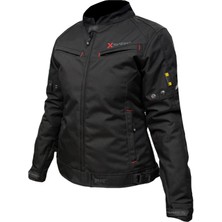 Xspeed Jade 4 Mevsimlik Korumalı Kadın Motosiklet Montu Yeni Sezon Siyah