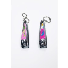 MidasTech 2 Adet Renkli Desenli Figürlü Tırnak Makası 5,5 cm Nemere