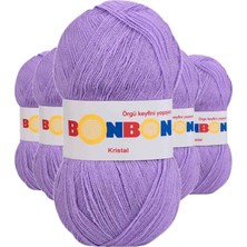 MidasTech 5 Adet Kristal El Örgü Lif Ipi Lila 98205 Nemere