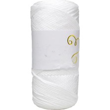 Popüler Sepet Makrome Ipi 3mm Polyester Beyaz