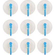 MidasTech 9'lu Eko Vantuz Askı Şeffaf 2,5 cm ROYALEKS-SF-855 Nemere