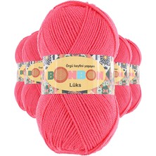 MidasTech 5 Adet Lüks Patik Ipi Yünü Mercan 98299 Nemere