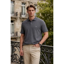 Damga Erkek Elite Comfort Füme Polo Yaka Tişört