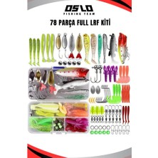 Oslo 78 Parça Tam Takım Tatlı ve Tuzlu Su Maket,silikon,kaşık,kanca Lrf Olta Kiti