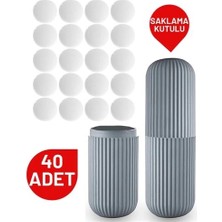40 Adet Tablet Güve Topu Naftalin Kutulu Set
