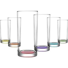 Indispensablely Liberty Renkli Tabanlı 6'lı Meşrubat Bardağı