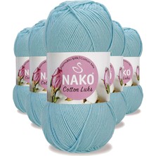 MidasTech 5 Adet Cotton Lüks Yelek Tunik Kazak Bluz Hırka Ipi Yünü Buz Mavi 97564 Nemere