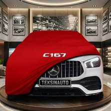 ULTRASHOP Mercedes Gle Serisi Coupe C167 (2019-) Kırmızı Kumaş Oto Branda Araca Özel Penye Araba Brandası Araç Örtüsü