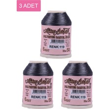 MidasTech 3 Adet Altınbaşak Oya ve Dantel Ipi 20 gr - Royaleks - No: 119 Nemere