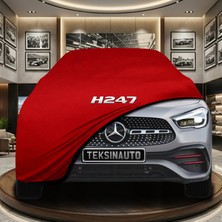 ULTRASHOP Mercedes Gla Serisi H247 (2020-2023) Kırmızı Kumaş Oto Branda Araca Özel Penye Araba Brandası Araç Örtüsü