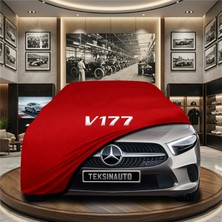 ULTRASHOP Mercedes A Serisi V177 Sedan (2018-2022) Kırmızı Kumaş Oto Branda Araca Özel Penye Araba Brandası Araç Örtüsü