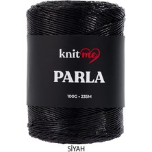 Knitme Parla Siyah Simli Çanta ve Aksesuar Örgü Ipliği