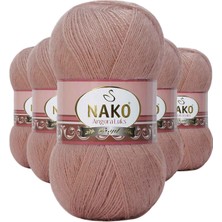 MidasTech 5 Adet Angora Lüks El Örgü Ipi Bronz 11054 Nemere