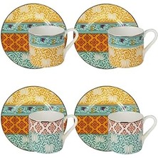 Indispensablely Lucky Eliana Bone Dörtlü Kahve Fincanı Seti