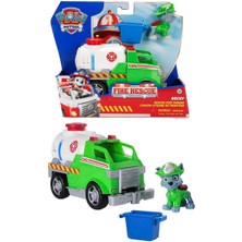 Paw Patrol Fire Rescue Figür ve Kurtarma Aracı - Rocky