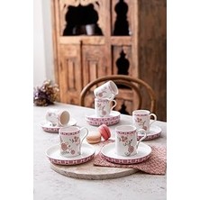 Indispensablely Kütahya Porselen Bone Desire 12 Parça 6 Kişilik Kahve Takımı Chirpy