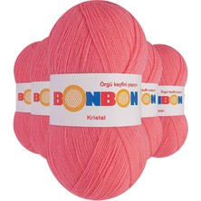 MidasTech 5 Adet Kristal El Örgü Lif Ipi Pembe 98230 Nemere