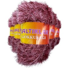 MidasTech 5 Adet Gökkuşağı El Örgü Ipi Yünü 28 Nemere