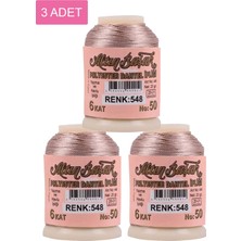 MidasTech 3 Adet Altınbaşak Oya ve Dantel Ipi 20 gr - Royaleks - No: 548 Nemere