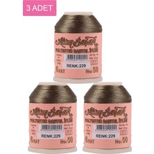MidasTech 3 Adet Altınbaşak Oya ve Dantel Ipi 20 gr - Royaleks - No: 229 Nemere