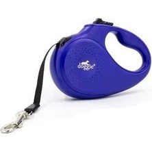 Doggie Master Otomatik Köpek Uzatma Tasması Medium Royal Mavi 25 kg 5 mt
