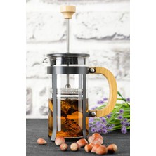 MidasTech Lüx Cam 350 ml French Press Siyah Nemere