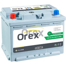 Orex Akü 63 Ah 600A Start Stop Efb L2T (175 x 242 x 190)