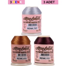MidasTech 3 Adet Altınbaşak Oya ve Dantel Ipi 20 gr - Royaleks - No: 410 - 112 - 707 Nemere