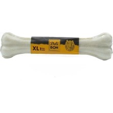 Delibon Deri Pres Vakumlu Kemik Köpek Ödülü Beyaz 27 cm 1 Adet