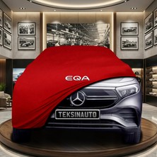 ULTRASHOP Mercedes Eqa (2021-) Kırmızı Kumaş Oto Branda Araca Özel Penye Araba Brandası Araç Örtüsü