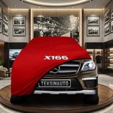 ULTRASHOP Mercedes Gl Serisi X166 (2012-2019) Kırmızı Kumaş Oto Branda Araca Özel Penye Araba Brandası Araç Örtüsü