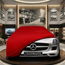 ULTRASHOP Mercedes Sls Amg Kırmızı Kumaş Oto Branda Araca Özel Penye Araba Brandası Araç Örtüsü