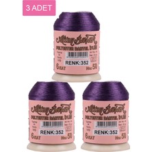 MidasTech 3 Adet Altınbaşak Oya ve Dantel Ipi 20 gr - Royaleks - No: 352 Nemere