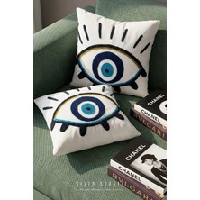 Sleep Garden Nazar Boncuğu Punch Kırlent 45X45 cm 2 Adet